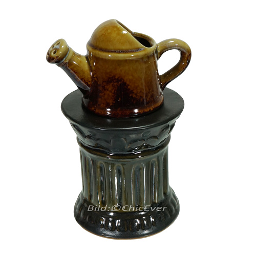 2x Duftlampen Keramik Aromalampen Duftstövchen braun 4177c